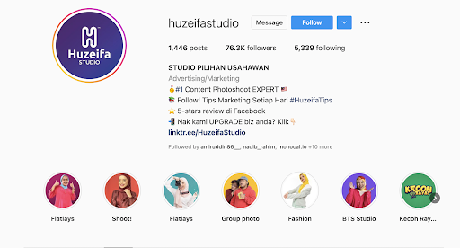 huzeifa studio bio instagram