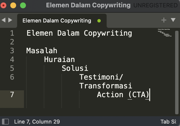 elemen dalam copywriting