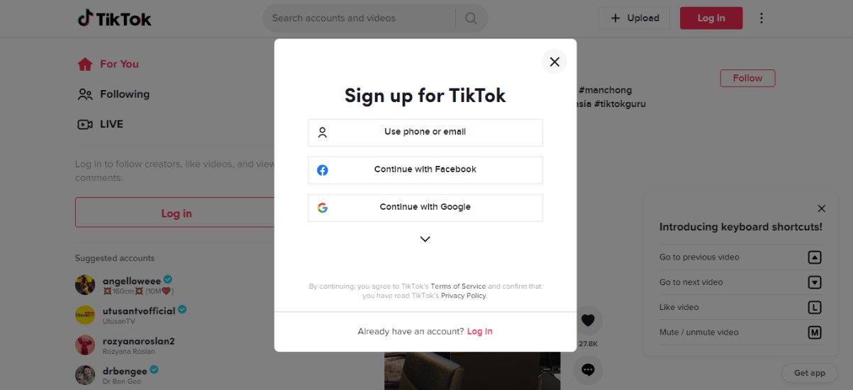 Create your TikTok business account