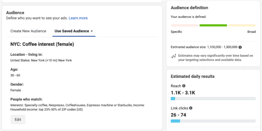 Custom audience