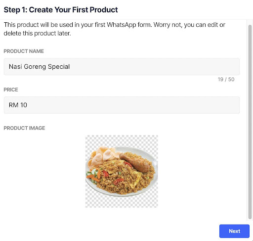 upload produk makanan untuk jual online