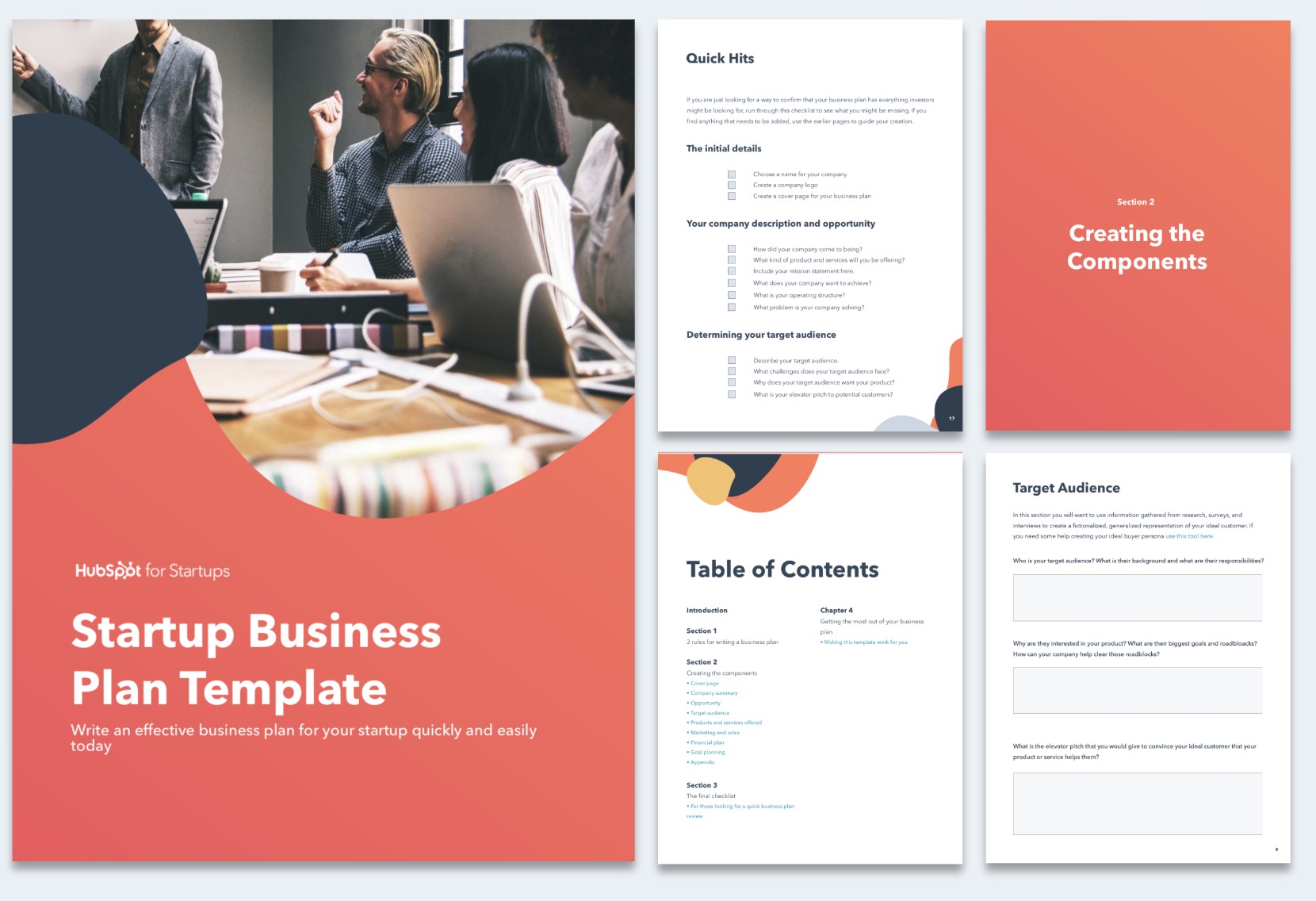 HubSpot’s Downloadable Business Plan Template