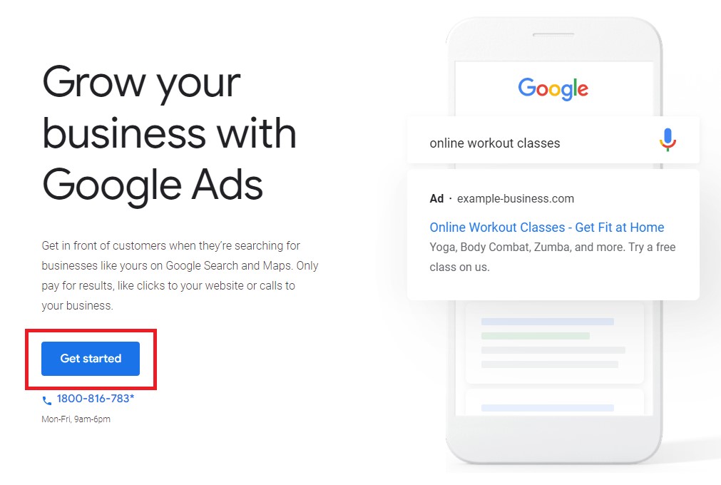 Create a Google Ads account