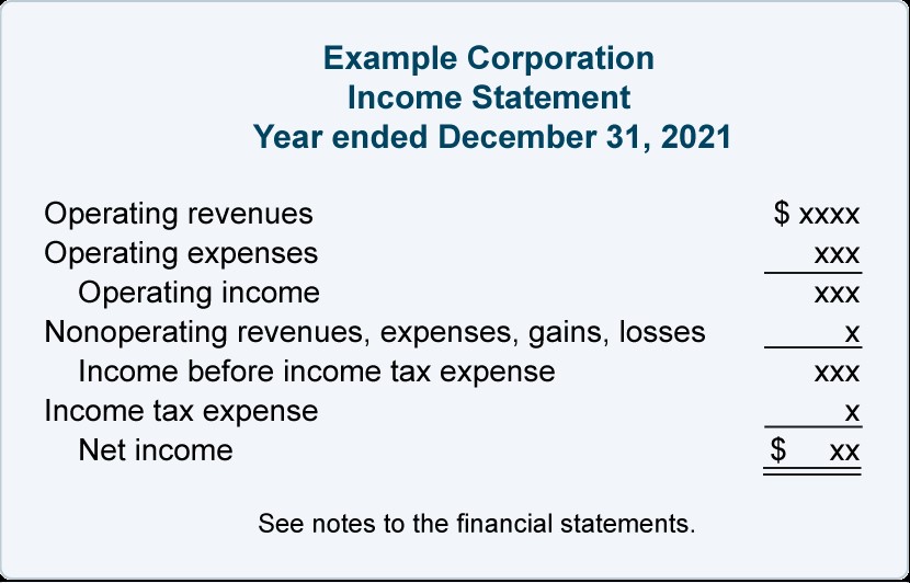 The Income Statement Format