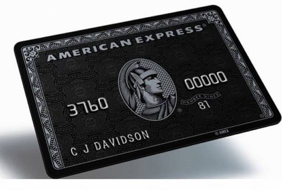 Visualisasi American Express Centurion Black Card