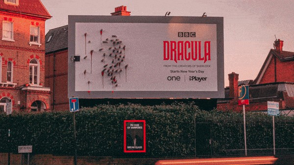 BBC Dracula Billboard silhouette visualization
