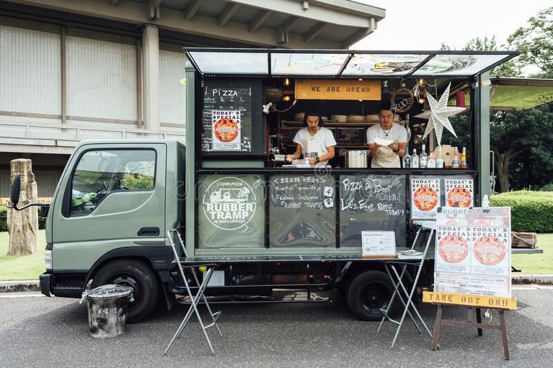 the chefs in the food truck