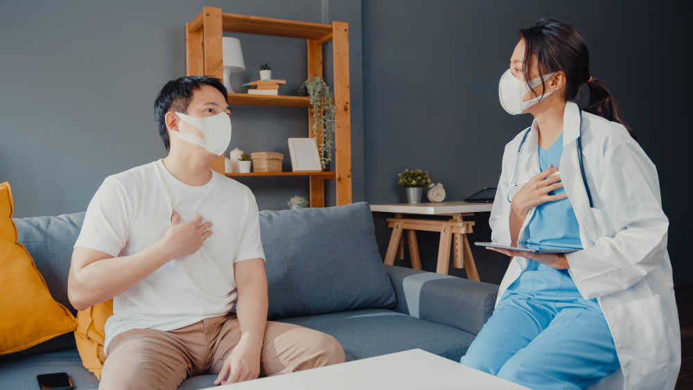 A patient and a doctor during an appointment meeting