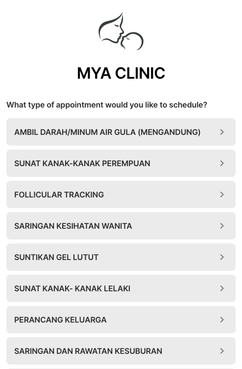 Clinic Appointment System by Yezza's main page 